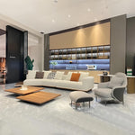 Load image into Gallery viewer, JOY Home Light Luxury Linen Cotton Fabric Cloud Shaped Sofa set for Livingroom