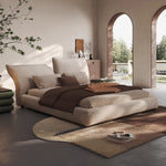 Load image into Gallery viewer, JOY Home Bed Frame Modern Velvet King Queen Size for bedroom Without Mattress