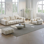 Load image into Gallery viewer, JOY Home Light Luxury Fabric Cloud Shaped Sofa set for Livingroom