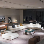 Load image into Gallery viewer, JOY Home Light Luxury Fabric Cloud Shaped Sofa set for Livingroom