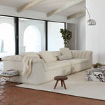 Load image into Gallery viewer, JOY Home Fleece Fabric Overstuffed Multifunction Cloud shaped Sofa Chair set for Livingroom Office