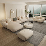 Load image into Gallery viewer, JOY Home Fleece Fabric Overstuffed Multifunction Sofa set for Livingroom Office