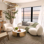 Load image into Gallery viewer, JOY Home Fleece Fabric Overstuffed Multifunction Sofa Chair set for Livingroom Office