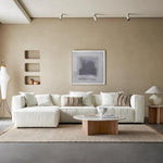 Load image into Gallery viewer, JOY Home Light Luxury Linen Fabric Tofu-block Shaped Sofa set for Livingroom