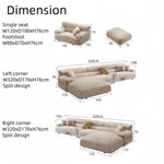 Load image into Gallery viewer, JOY Home Fleece Fabric Overstuffed Multifunction Sofa set for Livingroom Office