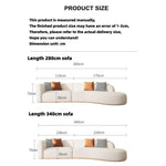 Load image into Gallery viewer, AAH Home Fleece Fabric Overstuffed Multifunction Arc-shaped Sofa set for Livingroom Office AAH HOME