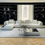 Load image into Gallery viewer, JOY Home Light Luxury Fabric Cloud Shaped Sofa set for Livingroom