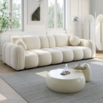 Load image into Gallery viewer, JOY Home Light Luxury Fabric Cloud Shaped Sofa set for Livingroom