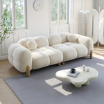 Load image into Gallery viewer, JOY Home Light Luxury Fabric Cloud Shaped Sofa set for Livingroom