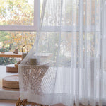 Load image into Gallery viewer, 2 Panels Sheer Color Chiffon Tulle Light Window Textile Curtains Drapes for Bedroom Livingroom