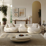 Load image into Gallery viewer, JOY Home Light Luxury Fabric Cloud Shaped Sofa set for Livingroom