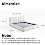 Load image into Gallery viewer, JOY Home Bed Frame Modern Velvet King Queen Size for bedroom Without Mattress