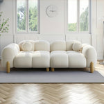 Load image into Gallery viewer, JOY Home Light Luxury Fabric Cloud Shaped Sofa set for Livingroom