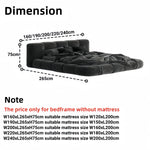 Load image into Gallery viewer, JOY Home Bed Frame Modern Velvet King Queen Size for bedroom Without Mattress