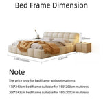 Load image into Gallery viewer, JOY Home Light Luxury Modern Leather Wrap Bed Frame for Bedroom Without Mattress