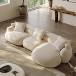 Load image into Gallery viewer, JOY Home Light Luxury Fabric Cloud Shaped Sofa set for Livingroom