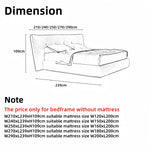 Load image into Gallery viewer, JOY Home Bed Frame Modern Velvet King Queen Size for bedroom Without Mattress