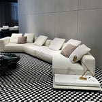 Load image into Gallery viewer, JOY Home Light Luxury Linen Cotton Fabric Cloud Shaped Sofa set for Livingroom