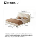 Load image into Gallery viewer, JOY Home Light Luxury Fleece Fabric Wrap Bed Frame for Bedroom Without Mattress