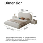 Load image into Gallery viewer, JOY Home Light Luxury Fleece Fabric Wrap Bed Frame for Bedroom Without Mattress