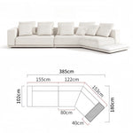 Load image into Gallery viewer, JOY Home Light Luxury Linen Cotton Fabric Cloud Shaped Sofa set for Livingroom