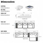 Load image into Gallery viewer, JOY Home Light Luxury Fabric Cloud Shaped Sofa set for Livingroom