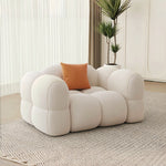 Load image into Gallery viewer, JOY Home Light Luxury Fabric Cloud Shaped Sofa set for Livingroom