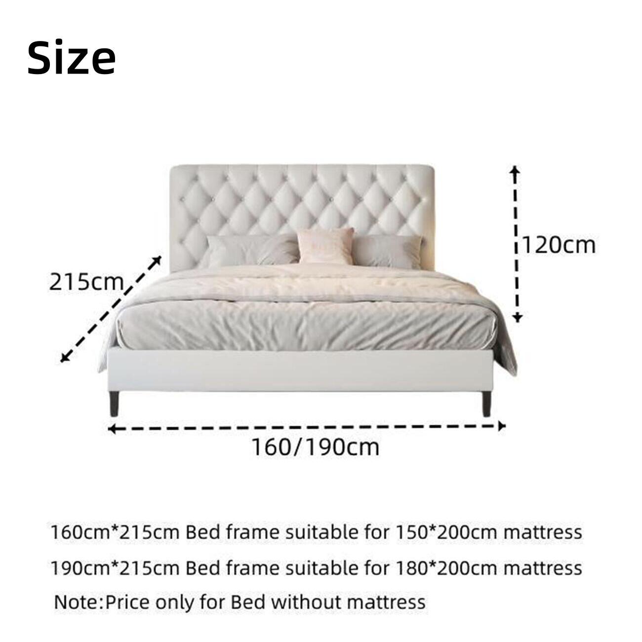 AAH Home Bed Frame Modern King Queen Size for bedroom Without Mattress AAH HOME