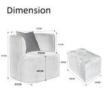 Load image into Gallery viewer, JOY Home Fleece Fabric Overstuffed Multifunction Sofa Chair set for Livingroom Office