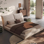 Load image into Gallery viewer, JOY Home Bed Frame Modern Velvet King Queen Size for bedroom Without Mattress