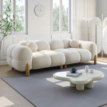 Load image into Gallery viewer, JOY Home Light Luxury Fabric Cloud Shaped Sofa set for Livingroom