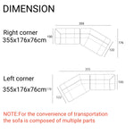 Load image into Gallery viewer, JOY Home Fleece Fabric Overstuffed Multifunction Sofa set for Livingroom Office