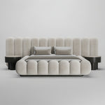 Load image into Gallery viewer, JOY Home Bed Frame Modern Velvet King Queen Size for bedroom Without Mattress