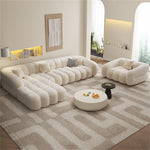 Load image into Gallery viewer, JOY Home Fleece Fabric Overstuffed Multifunction Sofa set for Livingroom Office