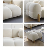 Load image into Gallery viewer, JOY Home Light Luxury Fabric Cloud Shaped Sofa set for Livingroom