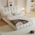 Load image into Gallery viewer, JOY Home Bed Frame Modern Velvet King Queen Size for bedroom Without Mattress