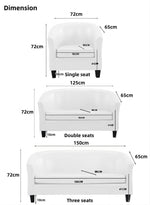 Load image into Gallery viewer, JOY Home Modern PU Leather Sofa Set for Living Room,Office