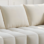 Load image into Gallery viewer, JOY Home Light Luxury Fabric Cloud Shaped Sofa set for Livingroom