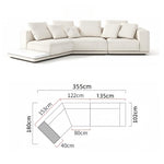 Load image into Gallery viewer, JOY Home Light Luxury Linen Cotton Fabric Cloud Shaped Sofa set for Livingroom