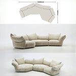 Load image into Gallery viewer, JOY Home Fleece Fabric Overstuffed Multifunction Sofa Chair set for Livingroom Office