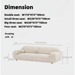 Load image into Gallery viewer, JOY Home Fleece Fabric Overstuffed Multifunction Cloud shaped Sofa Chair set for Livingroom Office