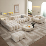 Load image into Gallery viewer, JOY Home Fleece Fabric Overstuffed Multifunction Sofa set for Livingroom Office