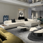 Load image into Gallery viewer, JOY Home Light Luxury Fabric Cloud Shaped Sofa set for Livingroom