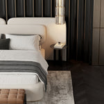 Load image into Gallery viewer, JOY Home Bed Frame Modern Velvet King Queen Size for bedroom Without Mattress