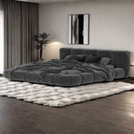 Load image into Gallery viewer, JOY Home Bed Frame Modern Velvet King Queen Size for bedroom Without Mattress