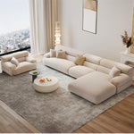 Load image into Gallery viewer, JOY Home Fleece Fabric Overstuffed Multifunction Sofa set for Livingroom Office