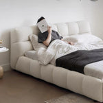 Load image into Gallery viewer, AAH Home Bed Frame Modern Velvet King Queen Size for bedroom Without Mattress AAH HOME