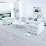 Load image into Gallery viewer, AAH Home Fleece Fabric Overstuffed Multifunction Cloud L-shaped Sofa Chair set for Livingroom Office AAH HOME