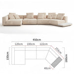 Load image into Gallery viewer, JOY Home Light Luxury Linen Cotton Fabric Cloud Shaped Sofa set for Livingroom