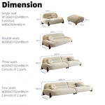 Load image into Gallery viewer, JOY Home Light Luxury Fabric Cloud Shaped Sofa set for Livingroom